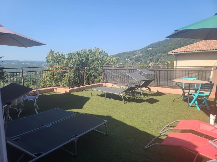 Apartamento De 1 A 6 Avec Terrasse Solarium, Vue Panoramique Et Parking Gratuit Grasse Exterior foto